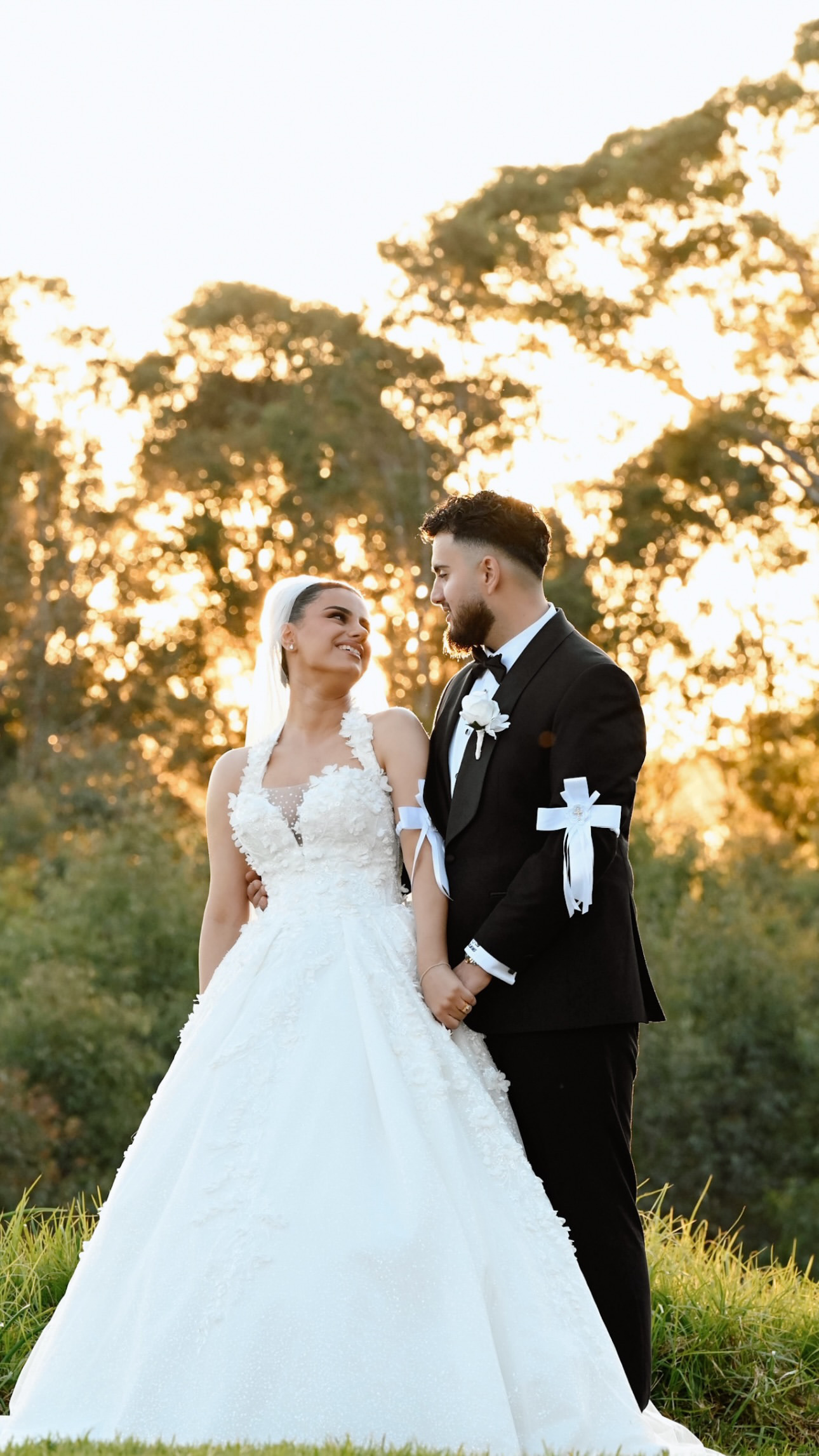 Bride in boutique fitting moment