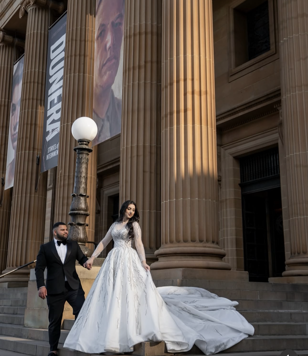 Bride in boutique fitting moment