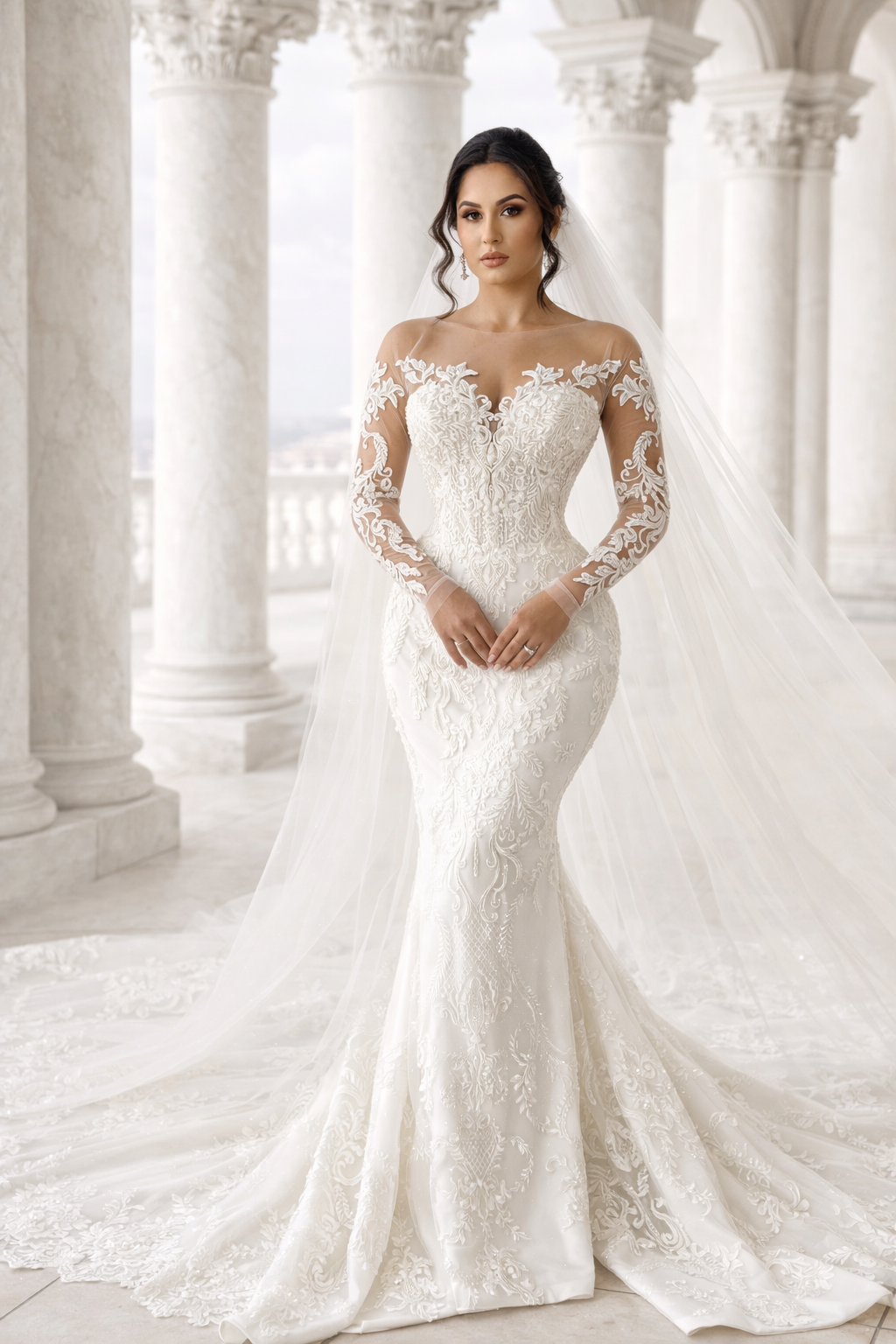 Designer bridal gown by Elvigo Bridal Couture